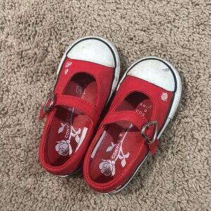 Converse Kids Red Mary Jane Sneakers